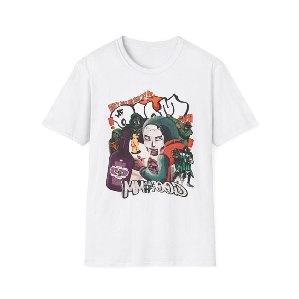MF Doom Shirt For Rap Fans Retro Rap Shirt Mf Doom White Shirt